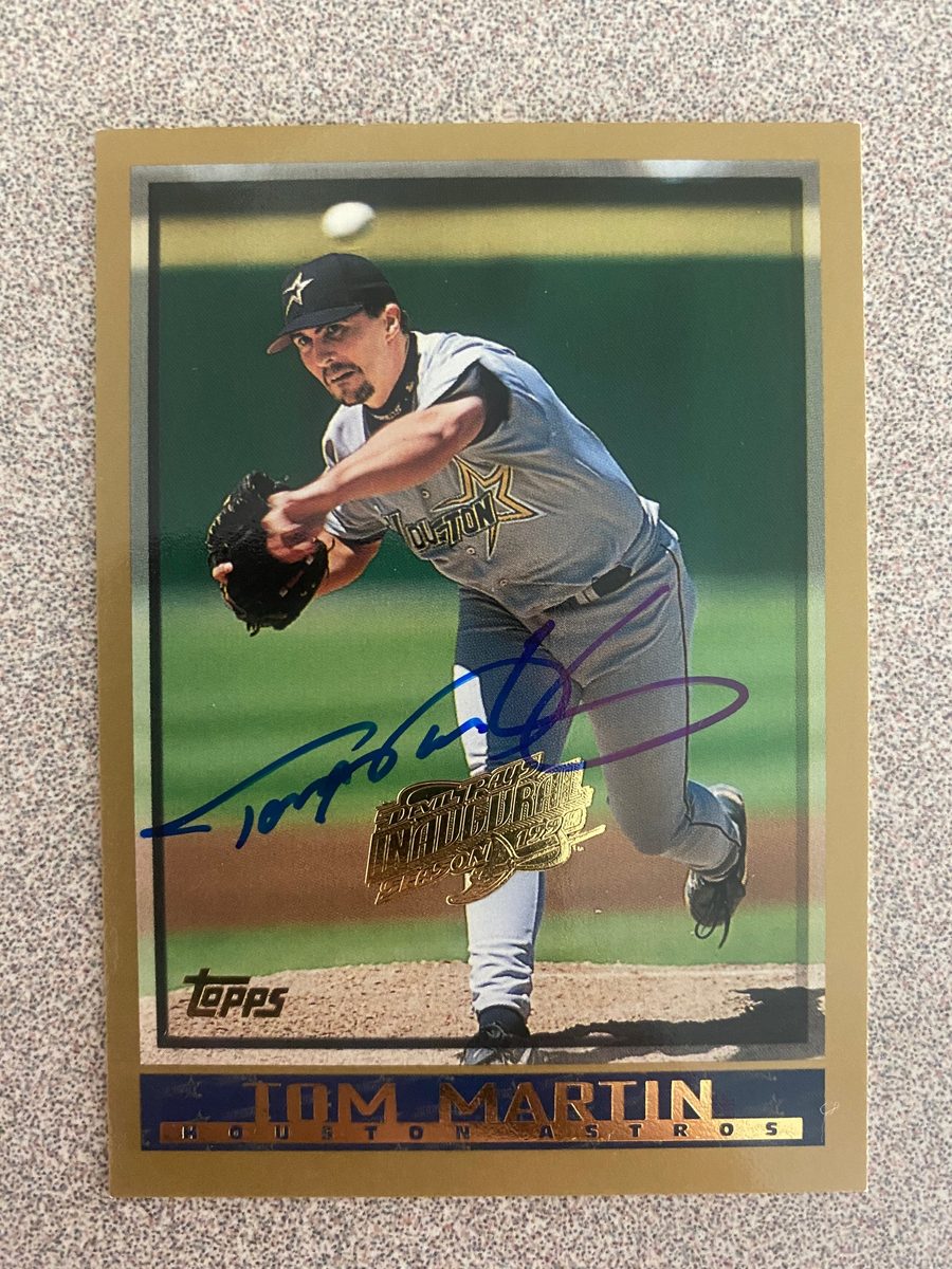 Tom Martin autograph in the Astros A to Z collection