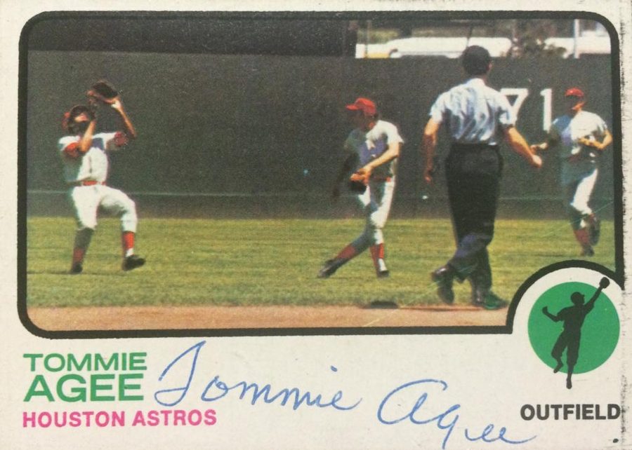 Tommie Agee autograph in the Astros A to Z collection