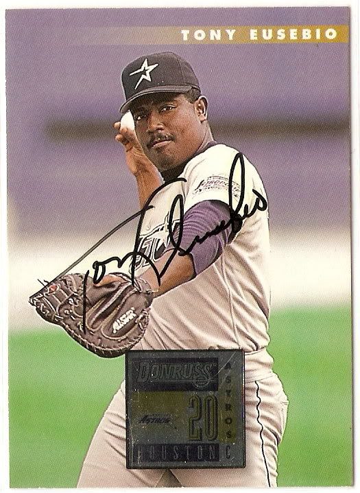 Tony Eusebio autograph in the Astros A to Z collection