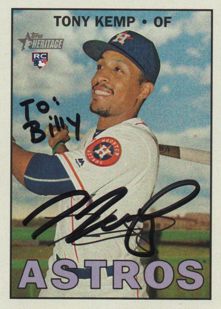 Tony Kemp autograph in the Astros A to Z collection