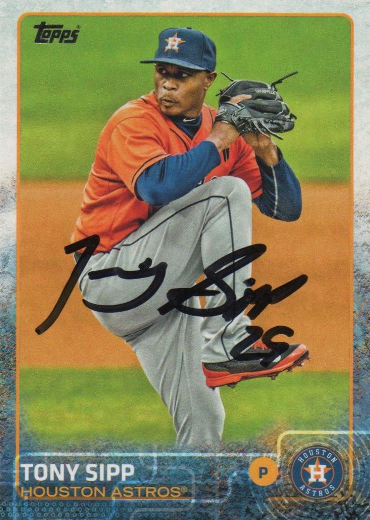 Tony Sipp autograph in the Astros A to Z collection
