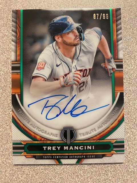Trey Mancini autograph in the Astros A to Z collection