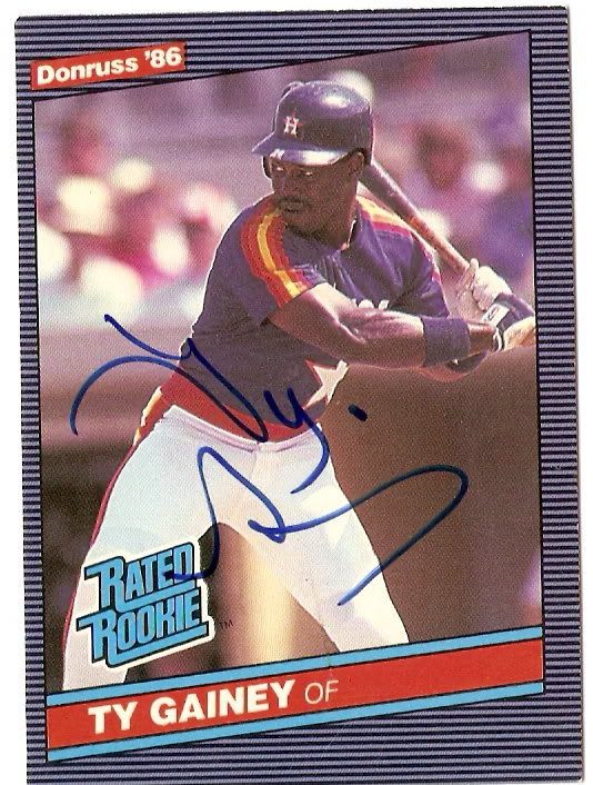 Ty Gainey autograph in the Astros A to Z collection
