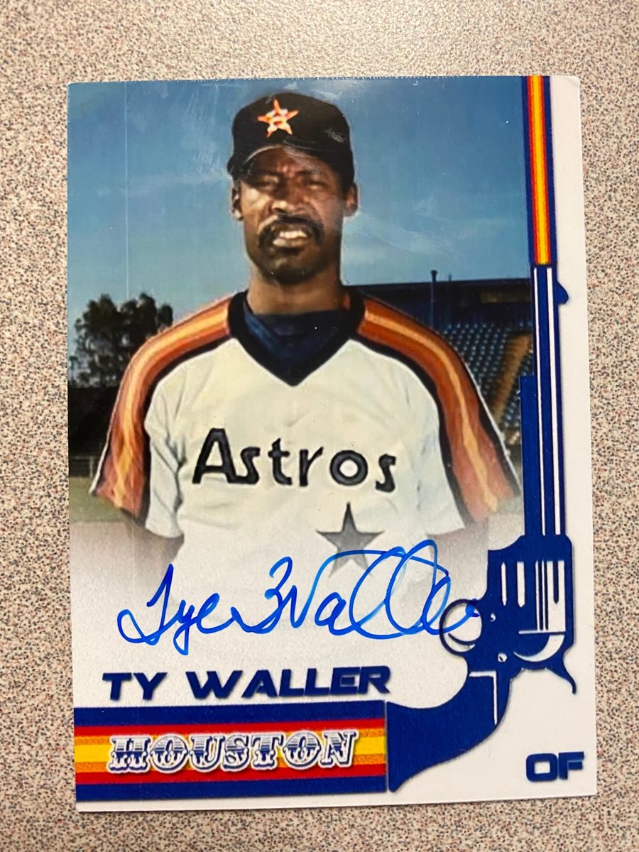 Ty Waller autograph in the Astros A to Z collection
