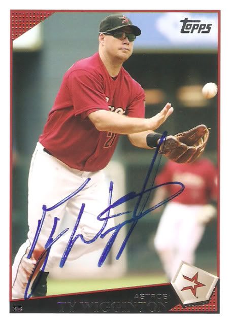 Ty Wigginton autograph in the Astros A to Z collection
