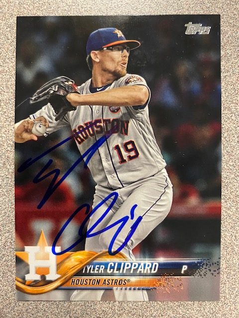 Tyler Clippard autograph in the Astros A to Z collection