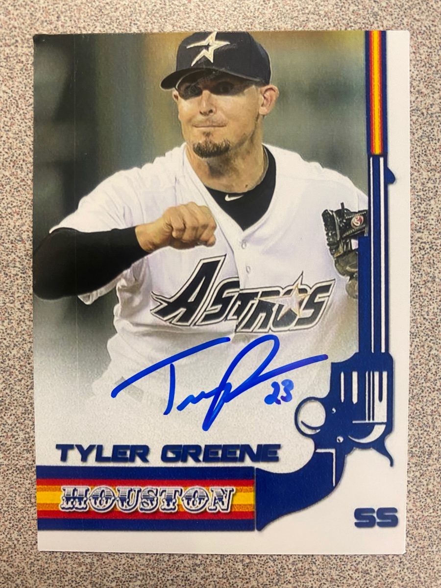 Tyler Greene autograph in the Astros A to Z collection