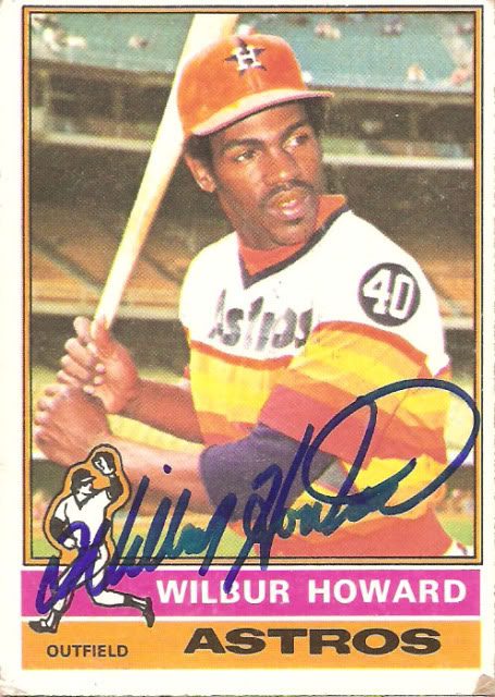 Wilbur Howard autograph in the Astros A to Z collection