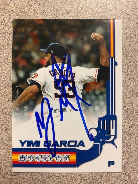 Yimi Garcia autograph in the Astros A to Z collection